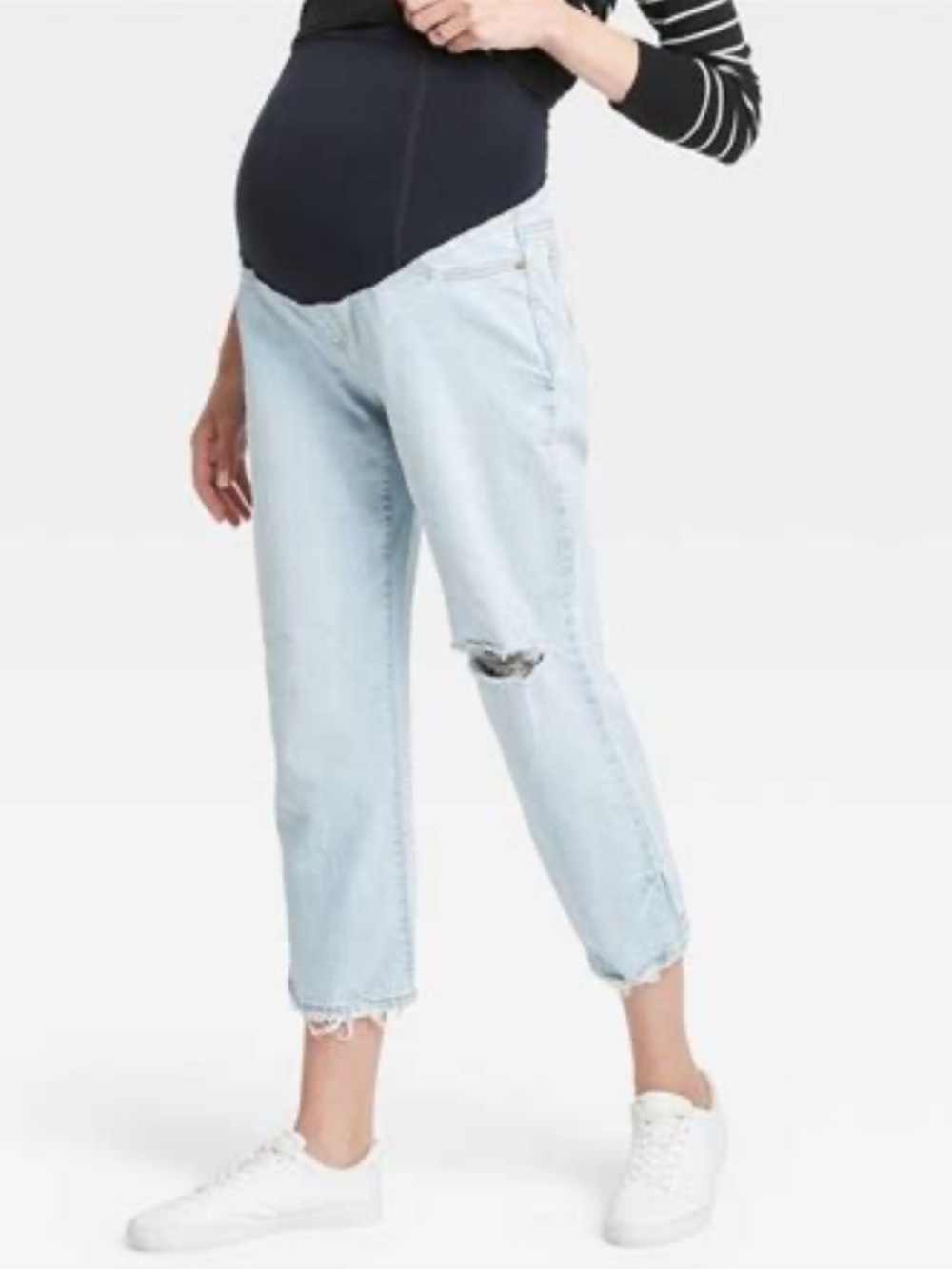 Isabel Maternity vintage straight leg jeans in light wash